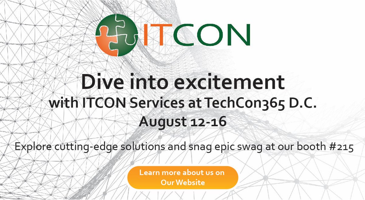 Dive into excitement with ITCON Services at TechCon365 D.C., August 12-16! Learn more about us. itcon-inc.com #ITCON #TechCon365 #TechExcitement #TechInnovation #DCEvents #Microsoft365 #PowerApps #PowerBI #SharePoint #Co-Pilot #Azure