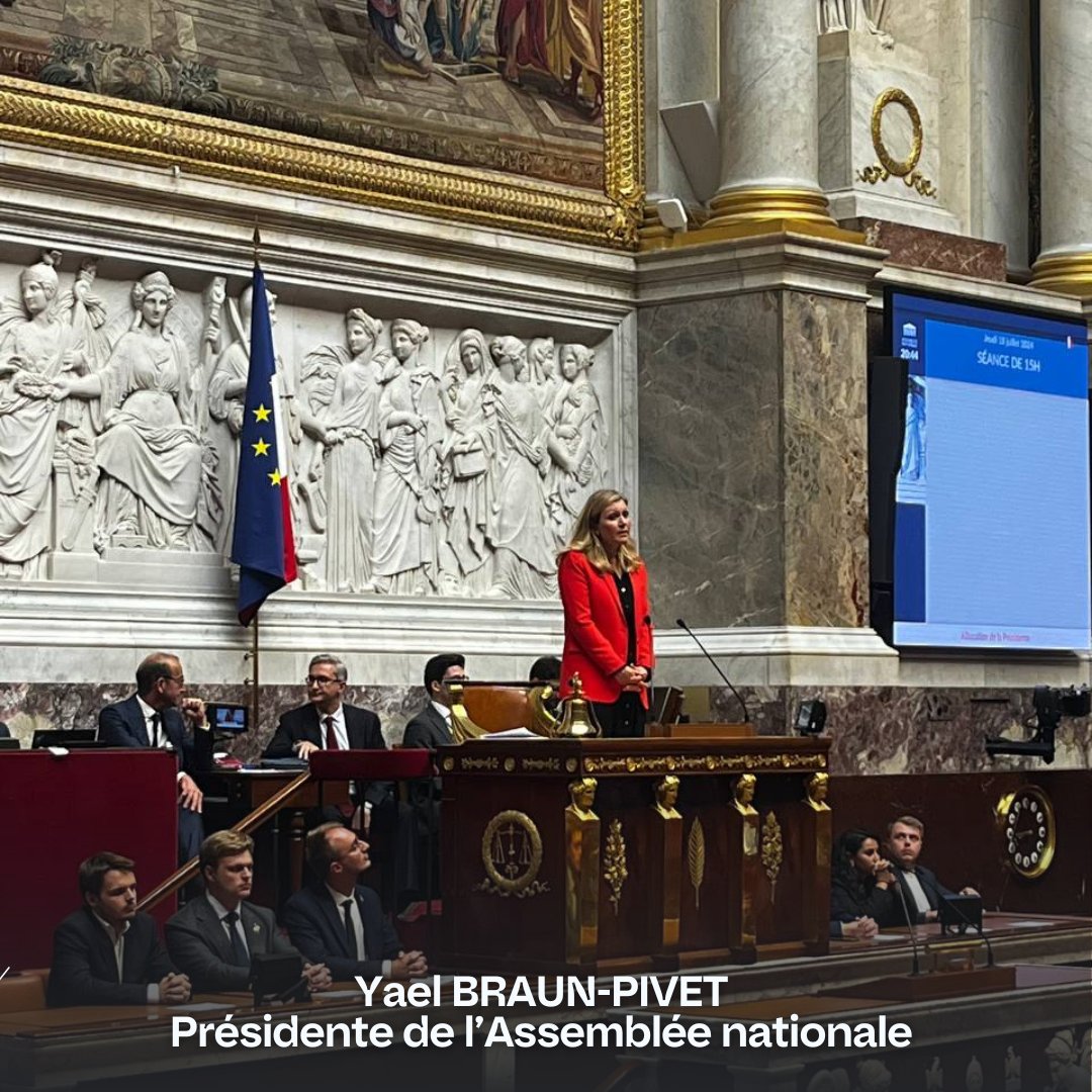 stephanie_rist's tweet photo. Félicitations @YaelBRAUNPIVET pour ta ré-élection à la Présidence de notre Assemblée. Tu sauras poursuivre une présidence juste et au service de la démocratie. @DeputesEnsemble https://t.co/DVSTj06duF