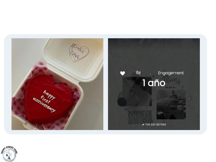 ㅤ𝐒𝐍𝐎𝐎𝐏𝐘 𝐁𝐀𝐊𝐄𝐑𝐘 𝐒𝐓𝐎𝐑𝐄
ㅤ
to: <a href="/zaphireme/">𝓐𝑚𝑒𝑟𝑦</a> 
from: Tu luna. ♡

“ Para seguir de una excelente manera nuestro primer aniversario, un pastel de postre en forma de corazón para el caballero más consentido del universo. Te amo, feliz primer aniversario, mi Amery ♡. ”