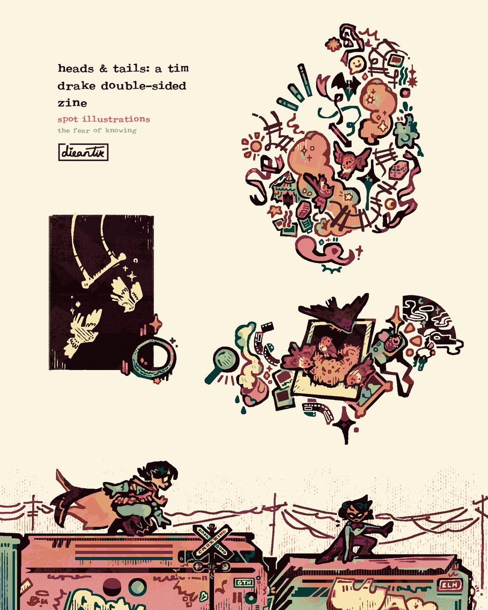 dieantik's tweet photo. my tim spot illustrations for the @TimFlipZine soulmark au 🦇✨ [tim drake, dc comics] https://t.co/ju2DPciYs8
