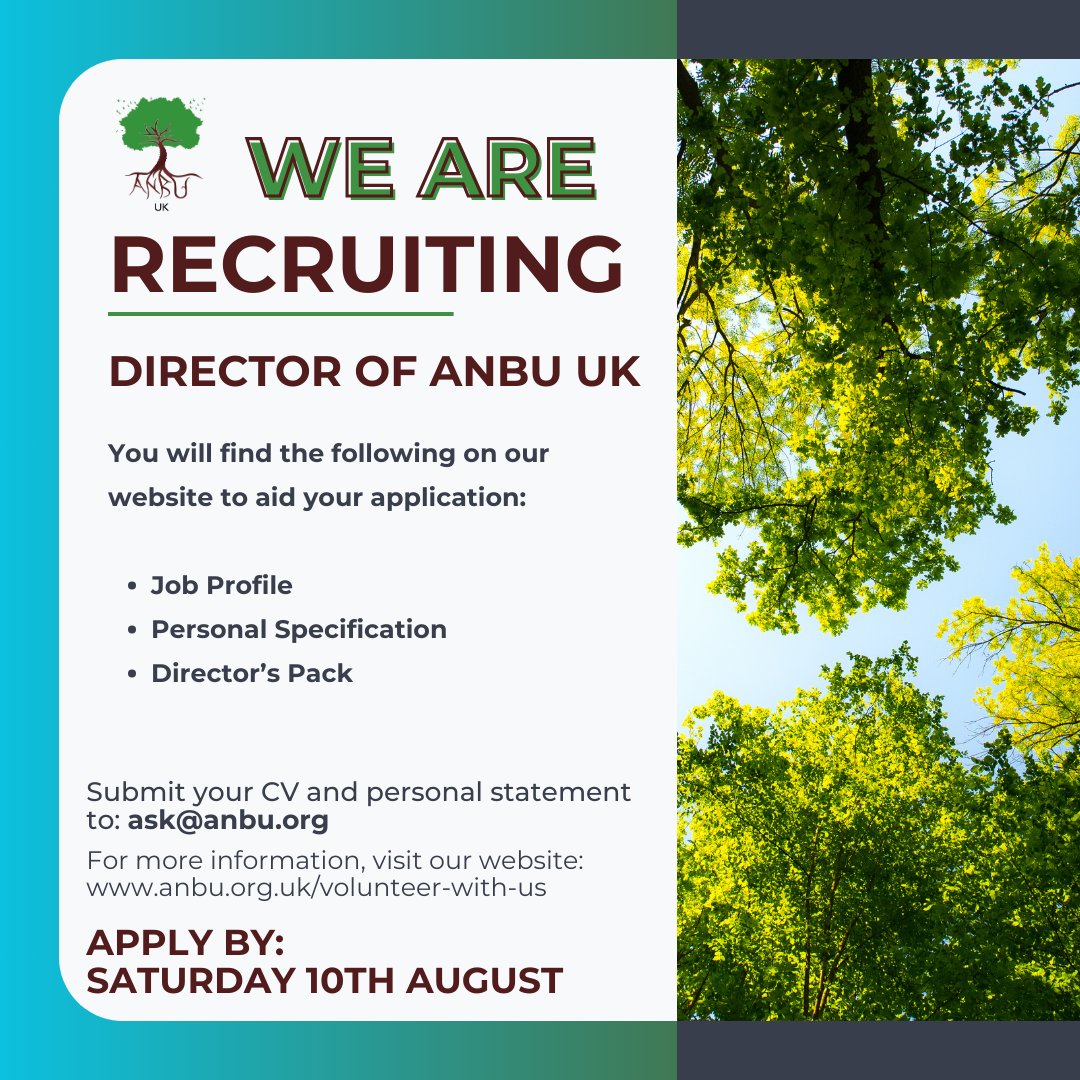 ANBU_UK's tweet photo. ANBU UK is looking for a new Director to provide leadership and overall strategic direction for all our activity, ensuring we meet the needs to the indiviudals we serve.
Visit https://t.co/8Nyl8p9hBR for more information to aid your application! https://t.co/BUzu5wIR8a
