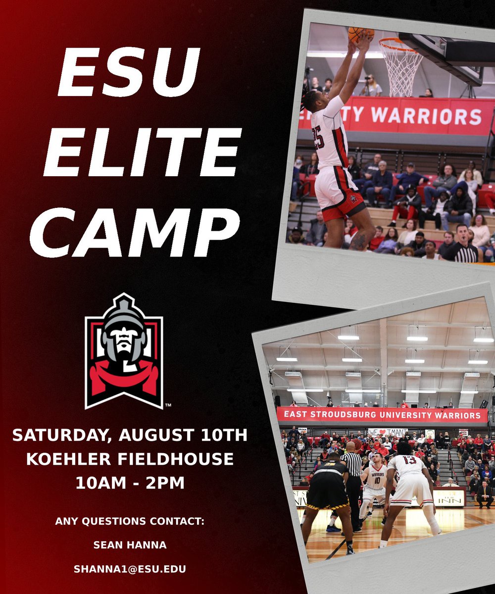 ‼️ Last Camp of the Summer ‼️

Looking forward to a great day of learning and competing. Come out to the ESU Elite Camp for Evaluation and Instruction from College Coaches!

🔥🔥🔥

Spots are filling fast - register below!

register.ryzer.com/camp.cfm?sport…