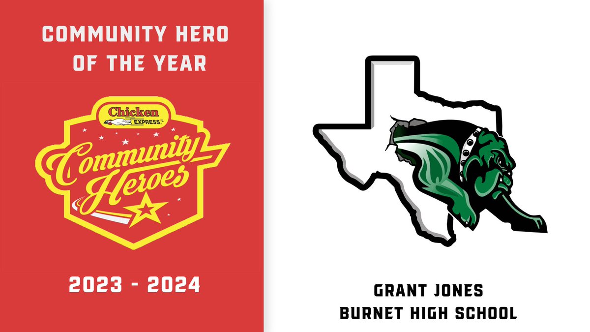 Dave Campbell's Texas Football — TexasFootball.com (@dctf) on Twitter photo Congratulations to Grant Jones of Burnet High School who is the Male <a href="/Chicken_Express/">Chicken Express</a> Community Hero of the Year Winner!
Thank you for being a hard working and dedicated individual and for going above and beyond in your community!
<a href="/BurnetAthletics/">Burnet Athletics</a> <a href="/Burnet_FOOTBALL/">Bulldog Football</a> Congratulations to Grant Jones of Burnet High School who is the Male <a href="/Chicken_Express/">Chicken Express</a> Community Hero of the Year Winner!
Thank you for being a hard working and dedicated individual and for going above and beyond in your community!
<a href="/BurnetAthletics/">Burnet Athletics</a> <a href="/Burnet_FOOTBALL/">Bulldog Football</a>