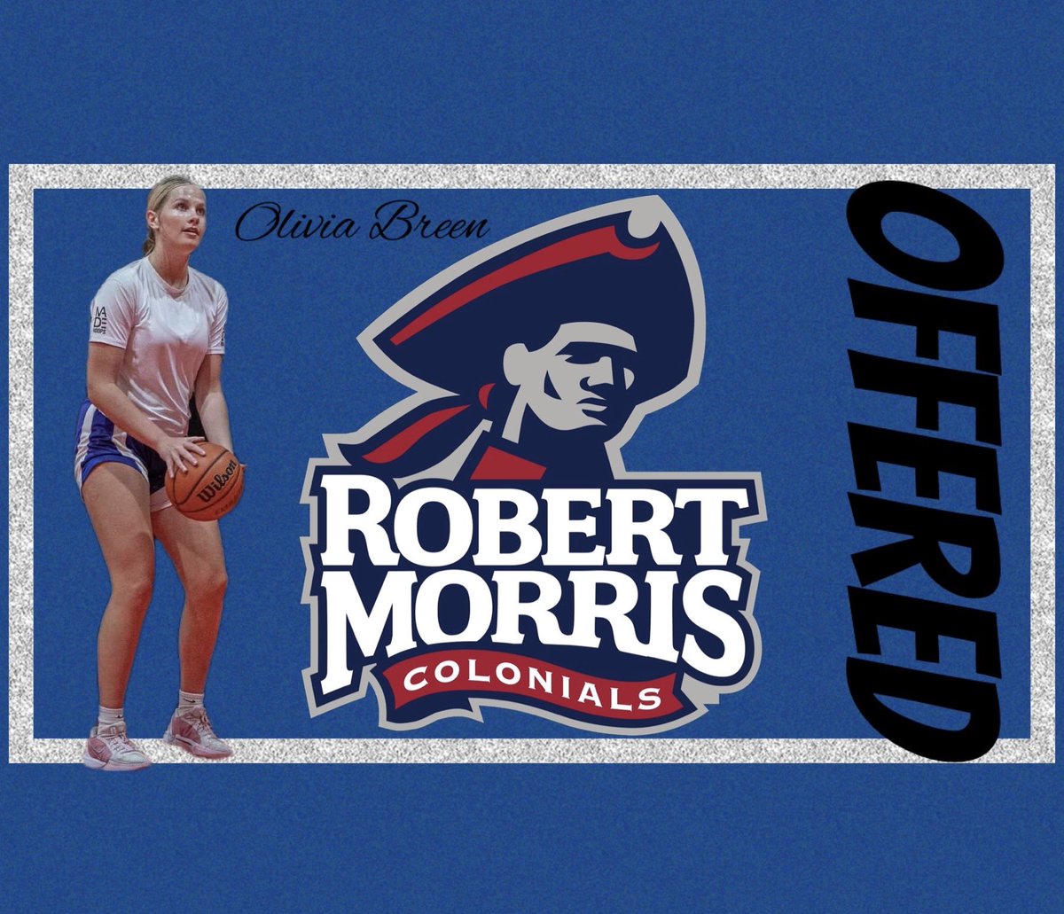 Olivia (@oliviabreen1431) on Twitter photo After a great call with
<a href="/JTrosper_WBB/">Jack Trosper</a>, I'm blessed to have received an offer from <a href="/RMUWBasketball/">RMU Basketball</a>!
Thank you so much to the entire staff for this opportunity.
<a href="/CoachMcCabe03/">Chandler McCabe</a> <a href="/LaurieBollin/">LAURIE BOLLIN</a> <a href="/BayStateJags/">Bay State Jaguars</a> After a great call with
<a href="/JTrosper_WBB/">Jack Trosper</a>, I'm blessed to have received an offer from <a href="/RMUWBasketball/">RMU Basketball</a>!
Thank you so much to the entire staff for this opportunity.
<a href="/CoachMcCabe03/">Chandler McCabe</a> <a href="/LaurieBollin/">LAURIE BOLLIN</a> <a href="/BayStateJags/">Bay State Jaguars</a>