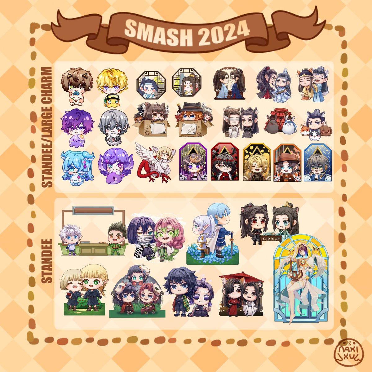 #SMASH2024 Catalog!!!!!~~~~
We will be proudly tabling at C03 this year ~
So excited to be tabling again! 
#smashcon #happycapartistmarket #smashcon2024  #artistalley #smashcon2024artistmarket