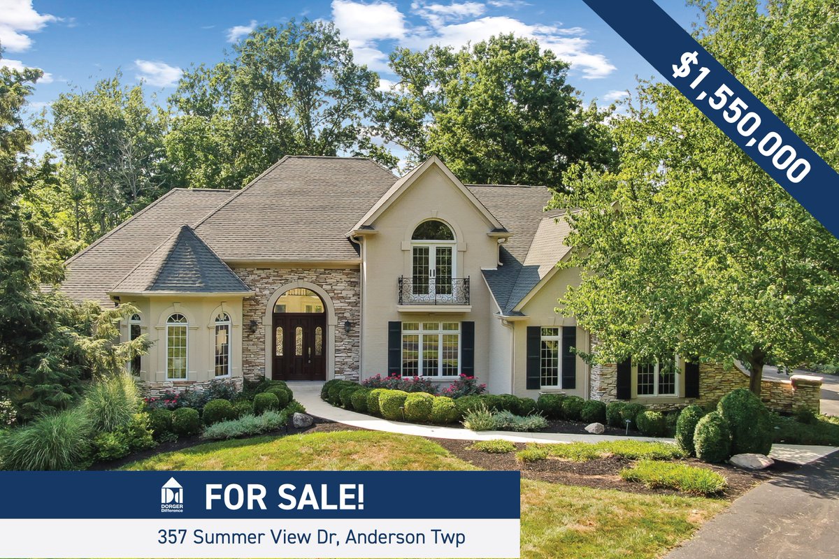 DorgerDiff's tweet image. A COLDSTREAM OASIS
Exceptional custom-built 4 bedroom, 4+2 bath home nestled on a verdant 1.216 acre lot on prized Summer View Drive in sought-after Coldstream of Anderson Township and boasting over 6,500 square feet of living space. 
Full listing: dorgerdifference.com/listings