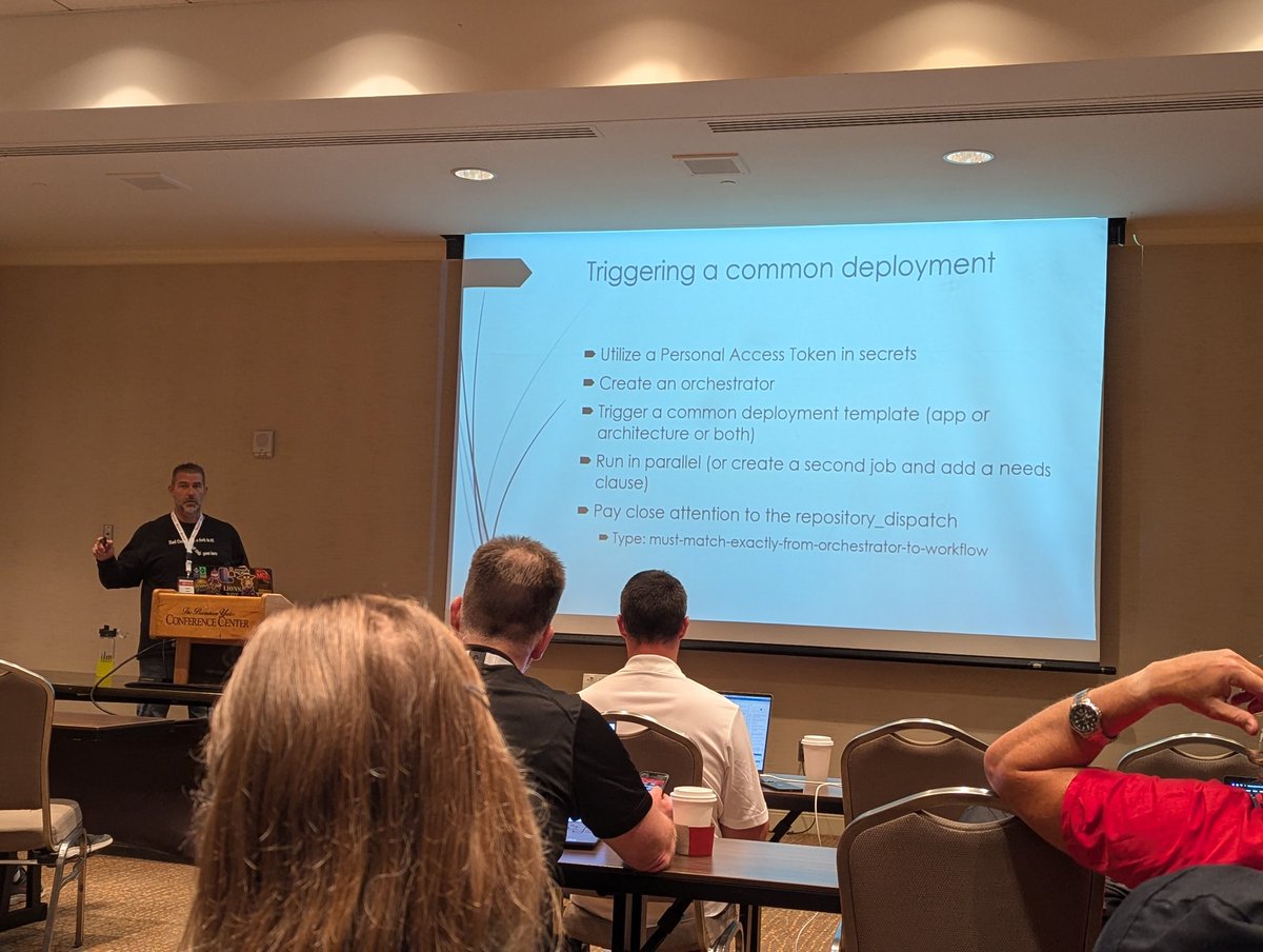 thesoccerdev's tweet image. Just attended a super informative session by @blgorman on GitHub actions. @ConferenceNE
#nebrcode #NebraskaCode2024