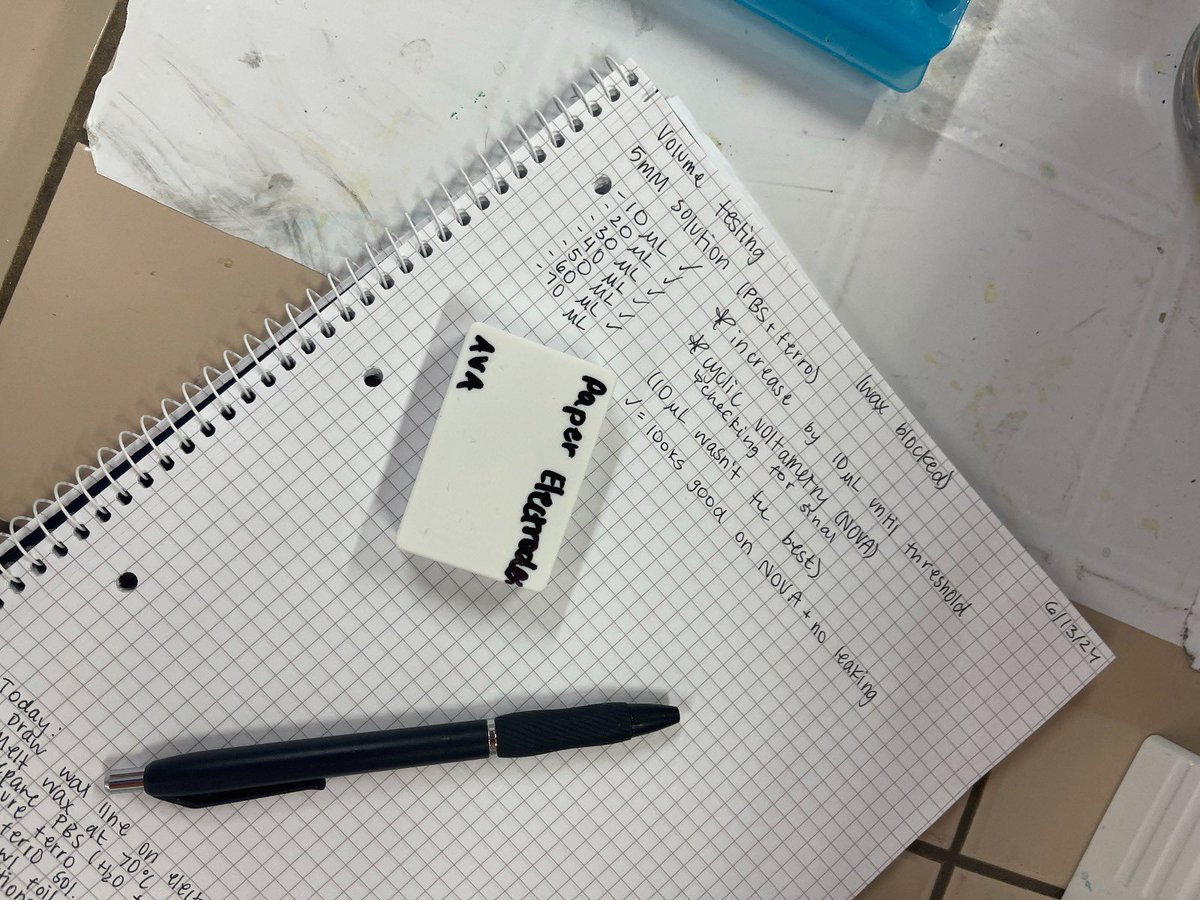 sci_influencers's tweet image. &quot;I&apos;m getting a well-rounded experience in Spain! Not only am I working on #immunoanalysis, but also on #electroanalysis. In the photos, you can see a small box filled with paper based #electrodes that I prepared and tested. -#ScienceInfluencer Ava Takenaka
#PBE #electrochemistry