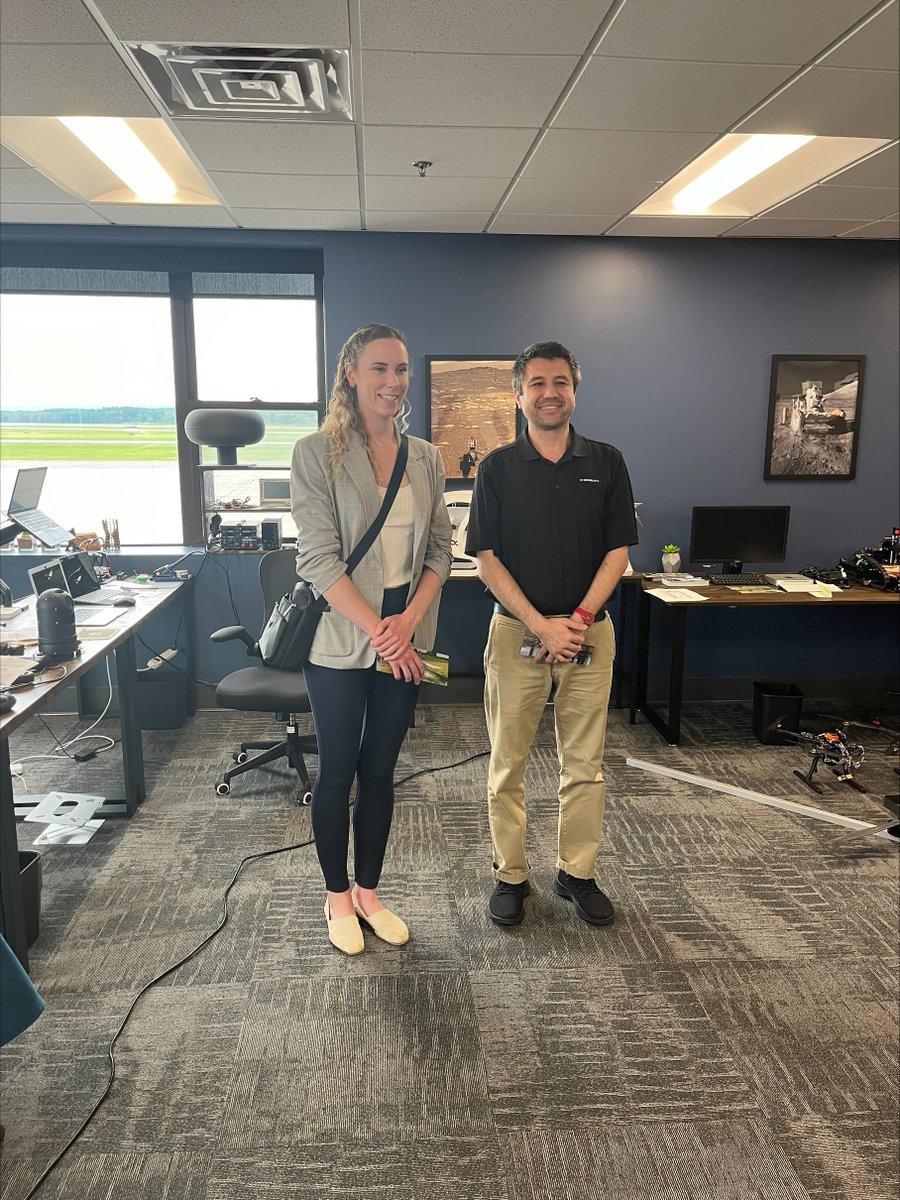 🚀 Checking out Drone City! 🛸 Stephanie Buesser, military legislative assistant for Rep. Elise Stefanik, and Jim Robertson, her Deputy Chief of Staff, visited us. 🌟 

#Innovation #DroneTech