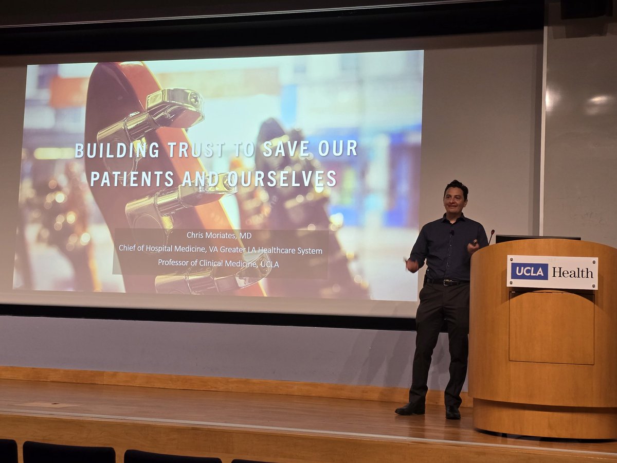 UCLA_GIMHSR (@ucla_gimhsr) on Twitter photo Great <a href="/DOM_UCLA/">Department of Medicine at UCLA Health</a> #GrandRounds by <a href="/LosAngelesVA/">VA Greater Los Angeles Healthcare System</a> Hospital Medicine chief & <a href="/UCLA_GIMHSR/">UCLA_GIMHSR</a> professor <a href="/ChrisMoriates/">Chris Moriates, MD</a> on "Building Trust to Save Our Patients and Ourselves" Great <a href="/DOM_UCLA/">Department of Medicine at UCLA Health</a> #GrandRounds by <a href="/LosAngelesVA/">VA Greater Los Angeles Healthcare System</a> Hospital Medicine chief & <a href="/UCLA_GIMHSR/">UCLA_GIMHSR</a> professor <a href="/ChrisMoriates/">Chris Moriates, MD</a> on "Building Trust to Save Our Patients and Ourselves"