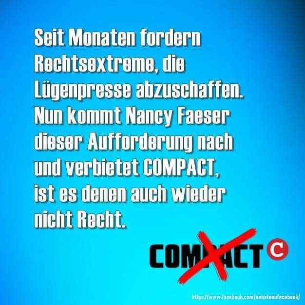 AKundendienst's tweet image. Nix kann man denen recht machen!
#Compactverbot #COMPACTMagazin 
#Compact #Compact_Magazin