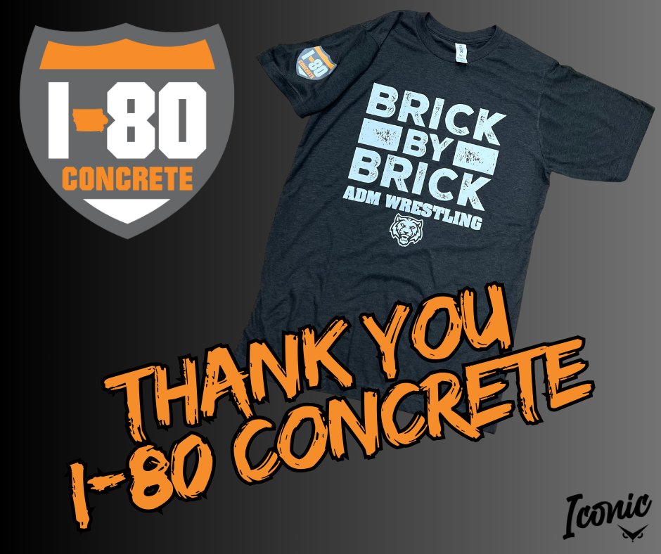 ADMWrestling's tweet photo. Huge thank you to I-80 Concrete for providing T-Shirts to our Luther Camp attendees!  Shoutout to @repiconic for designing/printing! 
#Bricklayers https://t.co/i3D75jss7n