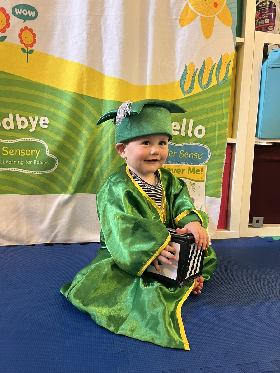 Delighted to say this one passed his PhD in Cuteness today with no corrections. #babysensory