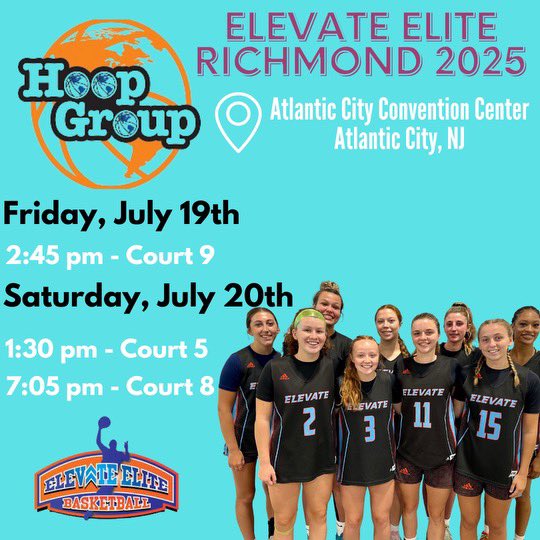 Ava Fulkerson (@avafulkerson11) on Twitter photo Come watch my team and I compete in Atlantic City, NJ this weekend! One last ride with the best teammates and coaches!💙🧡
<a href="/kara_bacile/">Kara Bacile</a> <a href="/Elevate_Elite/">Elevate Elite</a> <a href="/hgsl_girls/">Hoop Group Girls</a> <a href="/CoachB_NCSA/">Brittany Atwater</a> Come watch my team and I compete in Atlantic City, NJ this weekend! One last ride with the best teammates and coaches!💙🧡
<a href="/kara_bacile/">Kara Bacile</a> <a href="/Elevate_Elite/">Elevate Elite</a> <a href="/hgsl_girls/">Hoop Group Girls</a> <a href="/CoachB_NCSA/">Brittany Atwater</a>