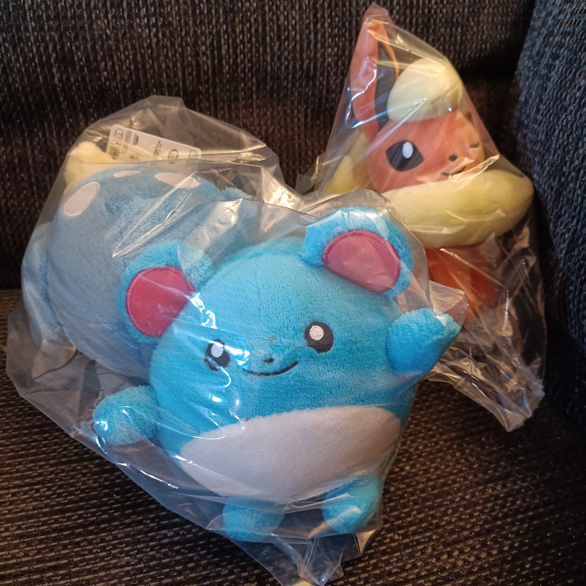 Chiko_Charm's tweet image. 3 more #BANPRESTO plushies to my collection🥰 
#Flareon #Marill #Spheal #Plush #Pokemon #PokemonPlush