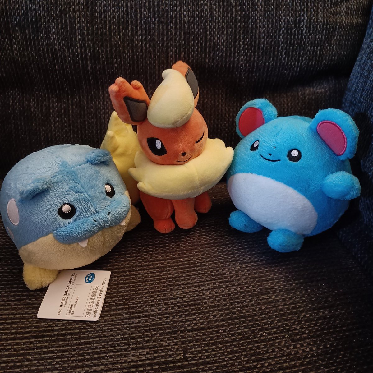 Chiko_Charm's tweet image. 3 more #BANPRESTO plushies to my collection🥰 
#Flareon #Marill #Spheal #Plush #Pokemon #PokemonPlush