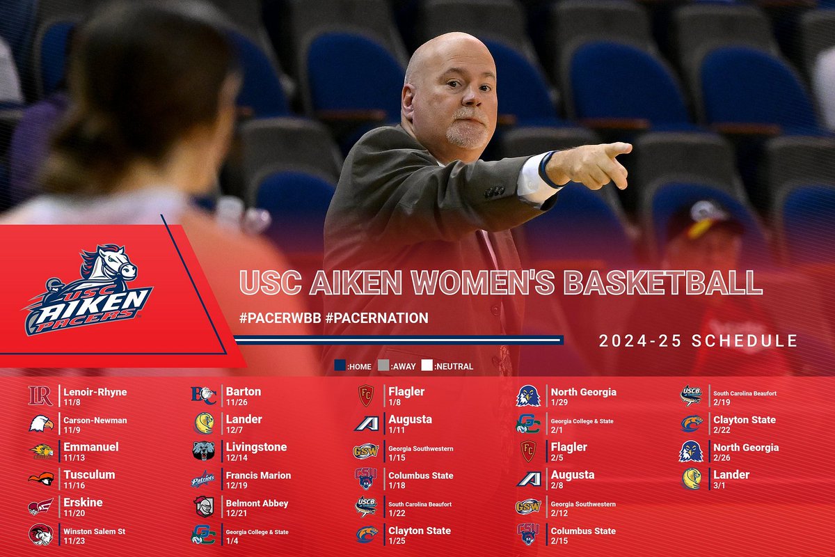 USC Aiken Announces #PacerWBB Schedule: pacersports.com/news/2024/7/18… #PacerNation