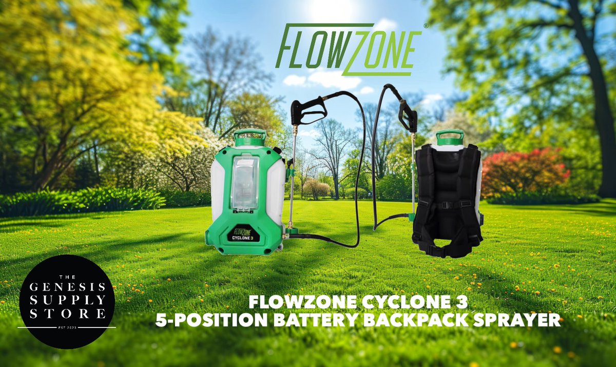The Cyclone Series 3 Sprayer offers a Detachable Hose, Improved Servicability, Wedge-Lock Wand Holsters and More! Shop online for the best backpack sprayer on the market for Homeowners and Turf Professionals. 

#sprayer #flowzone #landscape #turf