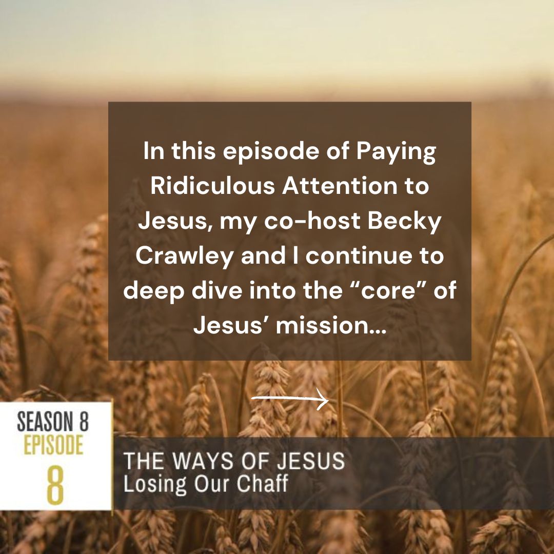 RickSkip's tweet image. I just dropped a new episode of my podcast Paying Ridiculous Attention to Jesus! In this episode, “Losing Our Chaff,” Becky and I continue the
series “THE WAYS OF JESUS,” drawing on themes from my just-released book Editing Jesus.

Listen here: podcasts.apple.com/us/podcast/pay…