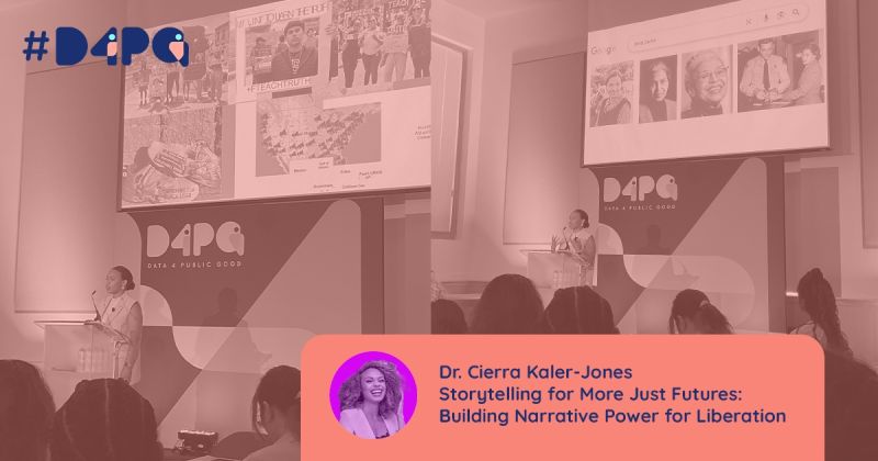 And we’re off! hashtag#D4PG is upon us and we are thrilled to have keynote speaker Cierra Kaler-Jones, PhD open day one with a thought provoking discussion on storytelling and narrative power. We also had Sophie Wang discuss Algorithmic Ecologies! 
#TCIA #copower #futuretech