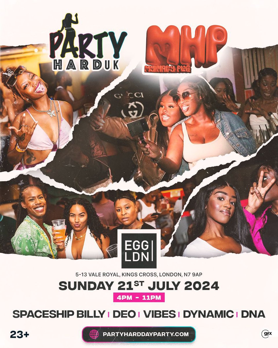 PartyHardUK_'s tweet photo. Join us for our first day party of the summer! 

It’s 23+ too 👀🎉

The sun is out! ☀️ 

🗓️ Sunday 21st July 2024 

📍 Egg London, Kings Cross 

Final tickets left! 

https://t.co/EuMY0KEsKG https://t.co/7pPKneenae
