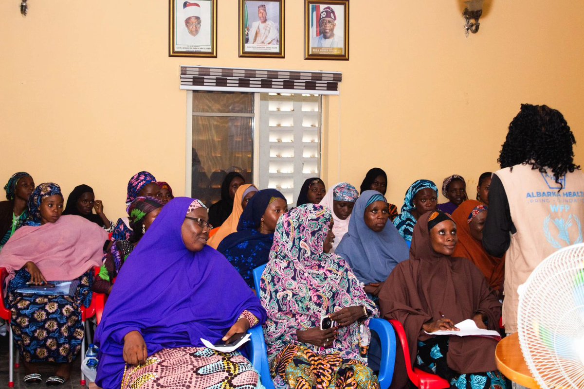 AlbarkaHealth's tweet image. We just concluded a three days refresher training program for our esteemed esteemed community nutrition mobilizers (CNMs) and project management committees (PMCs) implementing on the #WFP funed #TSFP project within MMC and Magumeri LGAs in Borno State.

#ahsfcares #childnutrition