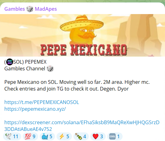 PEPEMEXICANOSOL's tweet photo. We are launching our advertising campaign! 
Right now we are buying calls from the biggest players in this market! 

A trip to the moon is imminent, amigos!

🌵ca: 8BrXa5HA5J6zHrRzitrJtSFZxj4RCvLETek58E7mcVPS

#PepeMexicano #Crypto #Solana #MemeToken https://t.co/Iy1BY80KHN