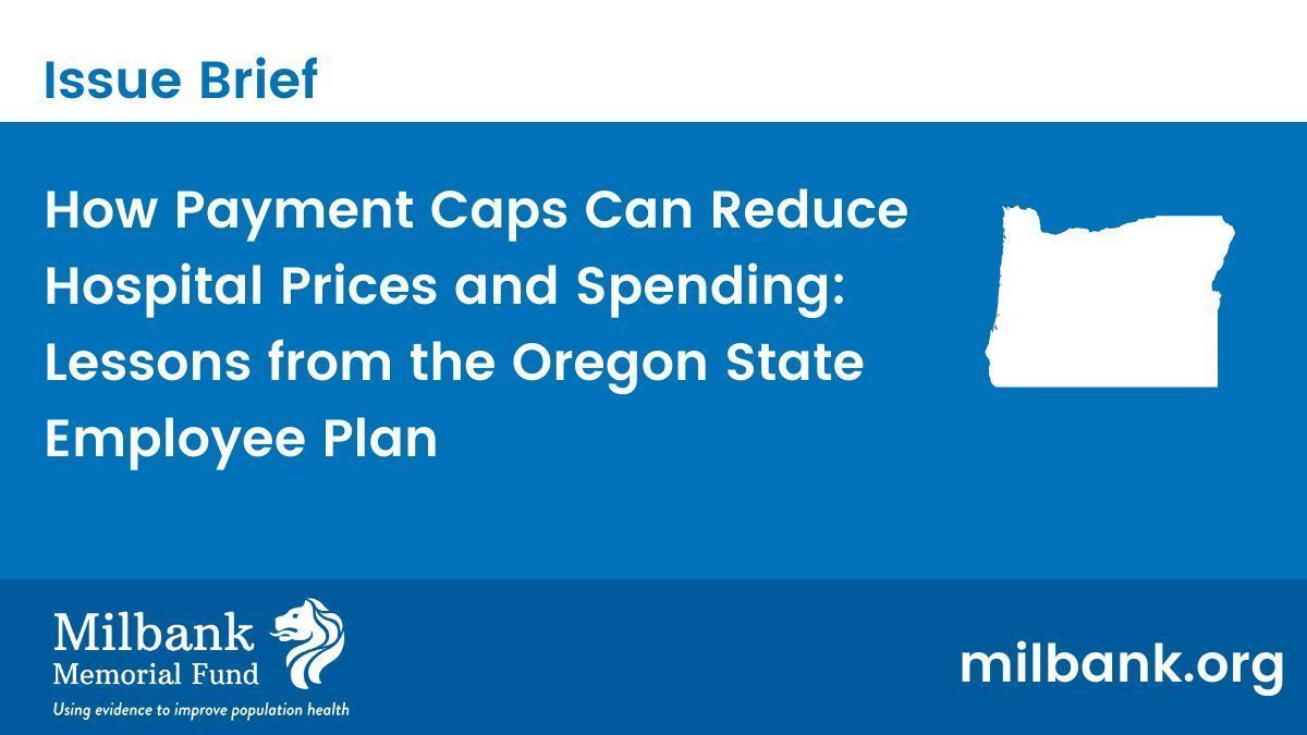 Milbank Memorial Fund & The Milbank Quarterly (@milbankfund) on Twitter photo Oregon's innovative hospital payment cap cut costs without losing provider participation. This issue brief from researchers <a href="/Brown_SPH/">Brown University School of Public Health</a> highlights lessons for states looking to control rising health care spending & improve affordability: buff.ly/3WfTcBz
<a href="/PetersonCHealth/">Peterson Center on Healthcare</a> Oregon's innovative hospital payment cap cut costs without losing provider participation. This issue brief from researchers <a href="/Brown_SPH/">Brown University School of Public Health</a> highlights lessons for states looking to control rising health care spending & improve affordability: buff.ly/3WfTcBz
<a href="/PetersonCHealth/">Peterson Center on Healthcare</a>