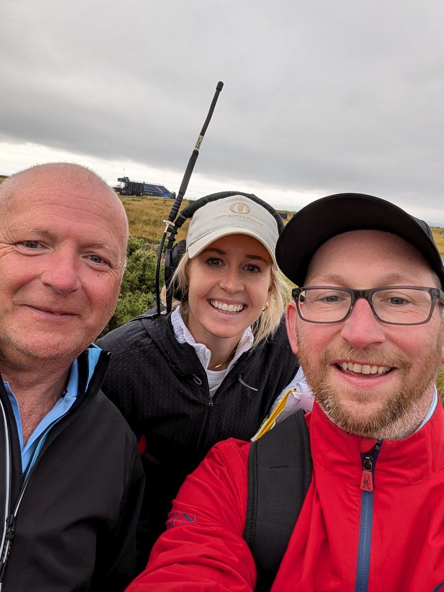 moonman1875's tweet photo. What a day at The Open, Iona and Captain Vince. Doesn't get any better than this 😁🏌️⛳ https://t.co/hsqhKAEVdT