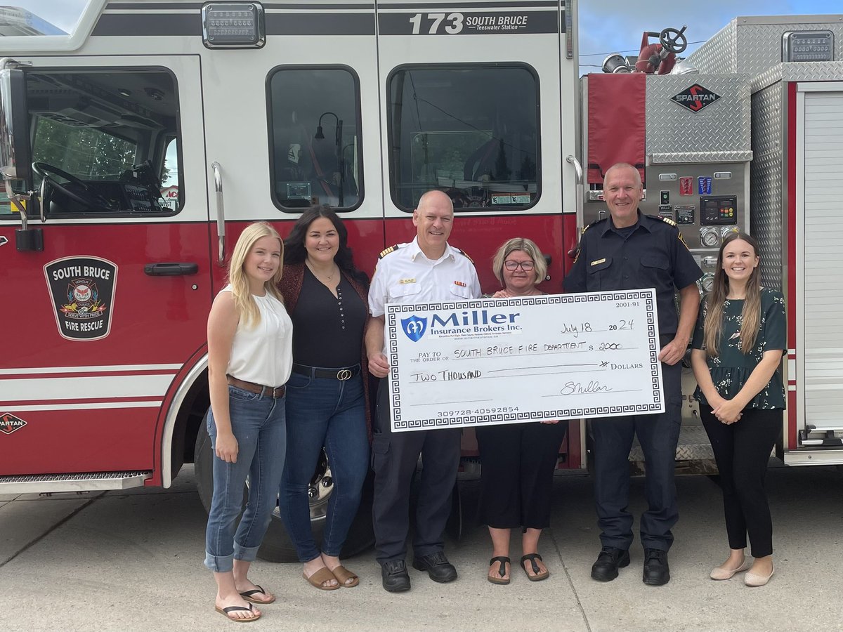 bossrobbins's tweet photo. Thank you Miller Insurance Brokers for the generous donation and support. 🚒🧯🔥 https://t.co/64vDwoxF8P