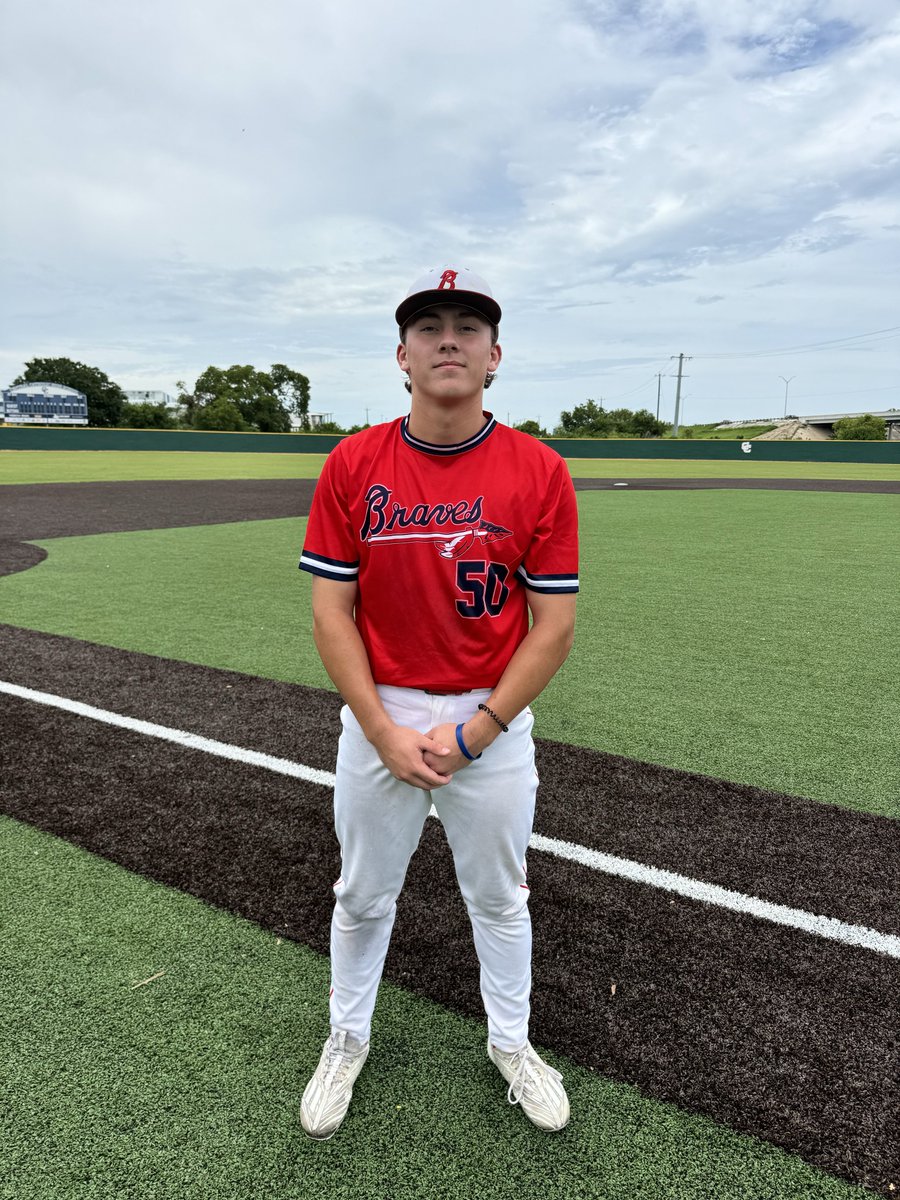 Five Tool South Texas (@fivetoolstx) on Twitter photo F: <a href="/TexasBraves/">Texas Braves</a> Blue 8, Texas Twelve ST Blue 2025 0
PoG: <a href="/blakebramlett_5/">Blake Bramlett</a> No-hitter, 5 IP, 7K, 0H, 0 ER
Hitter: <a href="/AHawrylak_2025/">Adam Hawrylak</a> 3-3, 2B, 2 RBI, R F: <a href="/TexasBraves/">Texas Braves</a> Blue 8, Texas Twelve ST Blue 2025 0
PoG: <a href="/blakebramlett_5/">Blake Bramlett</a> No-hitter, 5 IP, 7K, 0H, 0 ER
Hitter: <a href="/AHawrylak_2025/">Adam Hawrylak</a> 3-3, 2B, 2 RBI, R