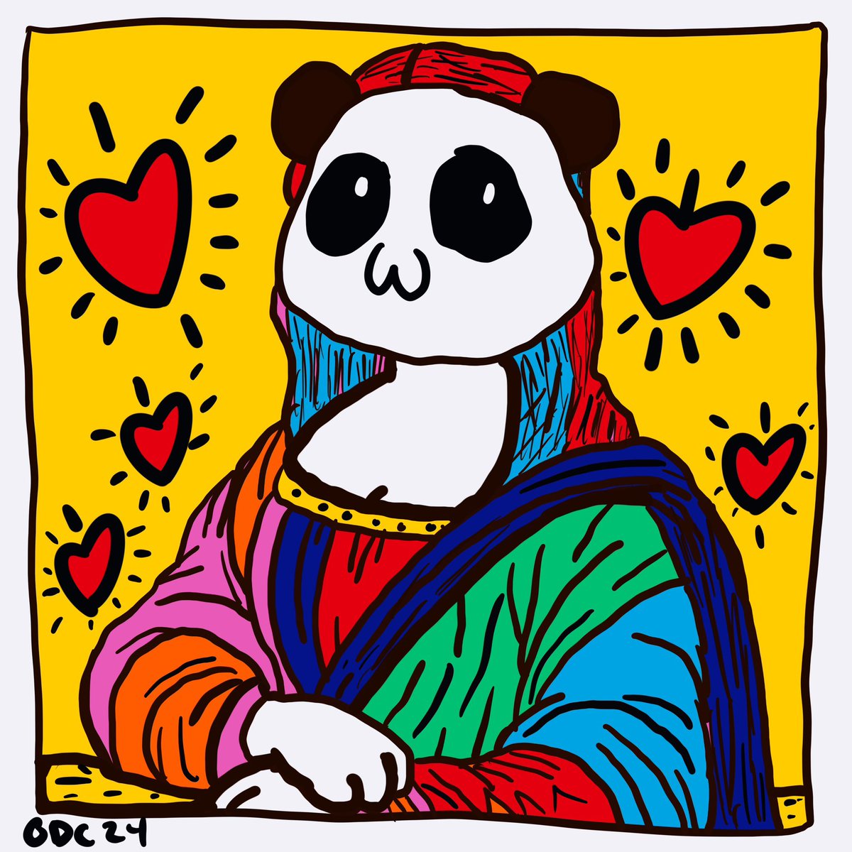ARTBYODC's tweet image. 🐼✨ Dive into the whimsical world of cute panda pop art, live now on Foundation! 🎨

🌟 Each piece captures the playful spirit of pandas, Join us in celebrating these adorable creatures! #SaveThePandas #PandaArt #foundation