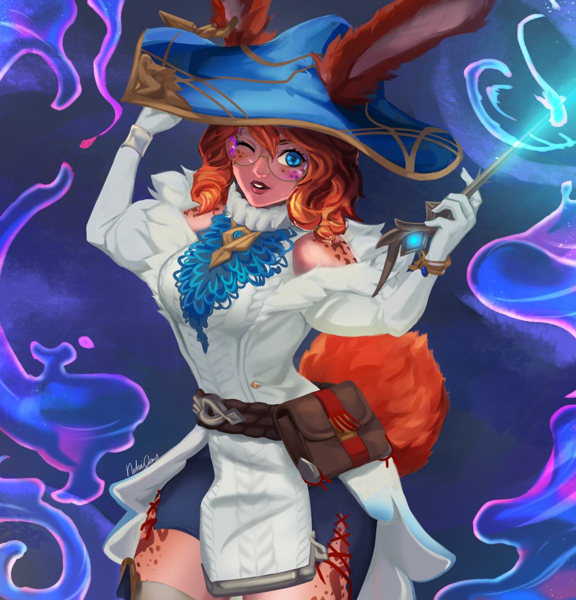 NekoniClaws's tweet photo. Tamest Aurora fanart : ) #ArtofLegends https://t.co/CoeYa2EppT