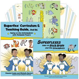 Shop Superflex® 2nd Edition Kit by <a href="/socialthinking/">Social Thinking</a> now! 25 interactive quests, engaging characters, &amp; print/digital materials - a great resource for teaching #flexibility, #selfawareness &amp; #socialskills. Perfect for #educators, #therapists &amp; #parents! 👉 buff.ly/3SbPTsW