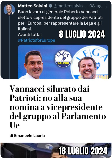 Il Cecchino della Padania ha colpito ancora.

#Vannacci