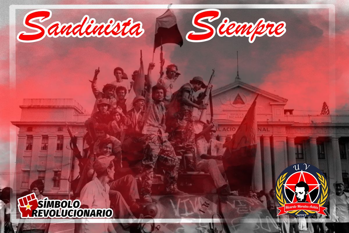 Combatientes del Frente Sandinista, adelante que es nuestro el porvenir  Rojinegra Bandera nos cobija Patria Libre, Vencer o Morir! #4519LaPatriaLaRevolucion 
#ManaguaSandinista