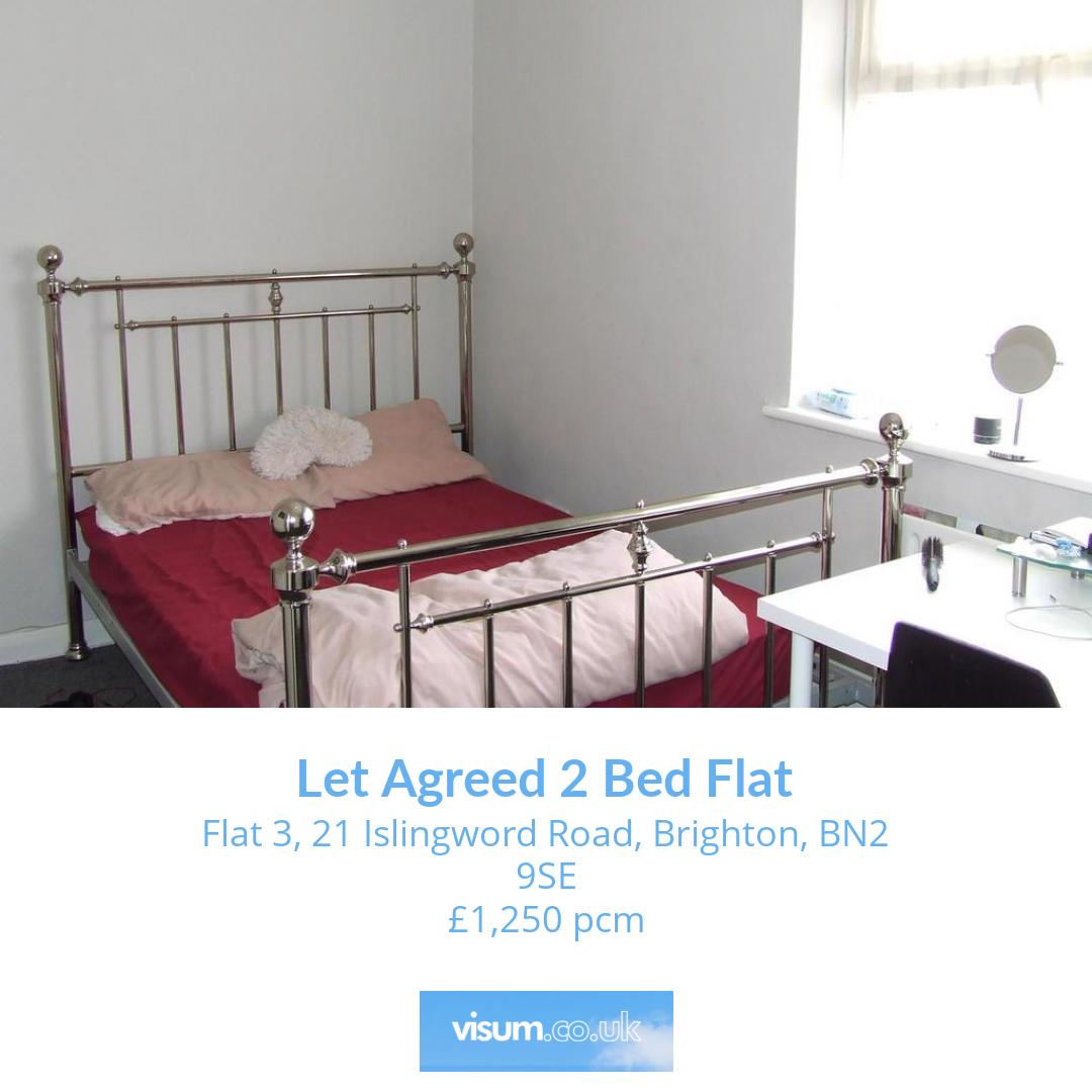 Flat 3, 21 Islingword Road, Brighton, BN2 9SE

🛏 2 bed 
🛋 1 reception 
🚿 1 bath 

Let Agreed 2 Bed Flat £1,250 pcm 

📲 Get in touch with our team today! 

📞01455 364911 
📧 onthemarket-enquiries@visum.co.uk