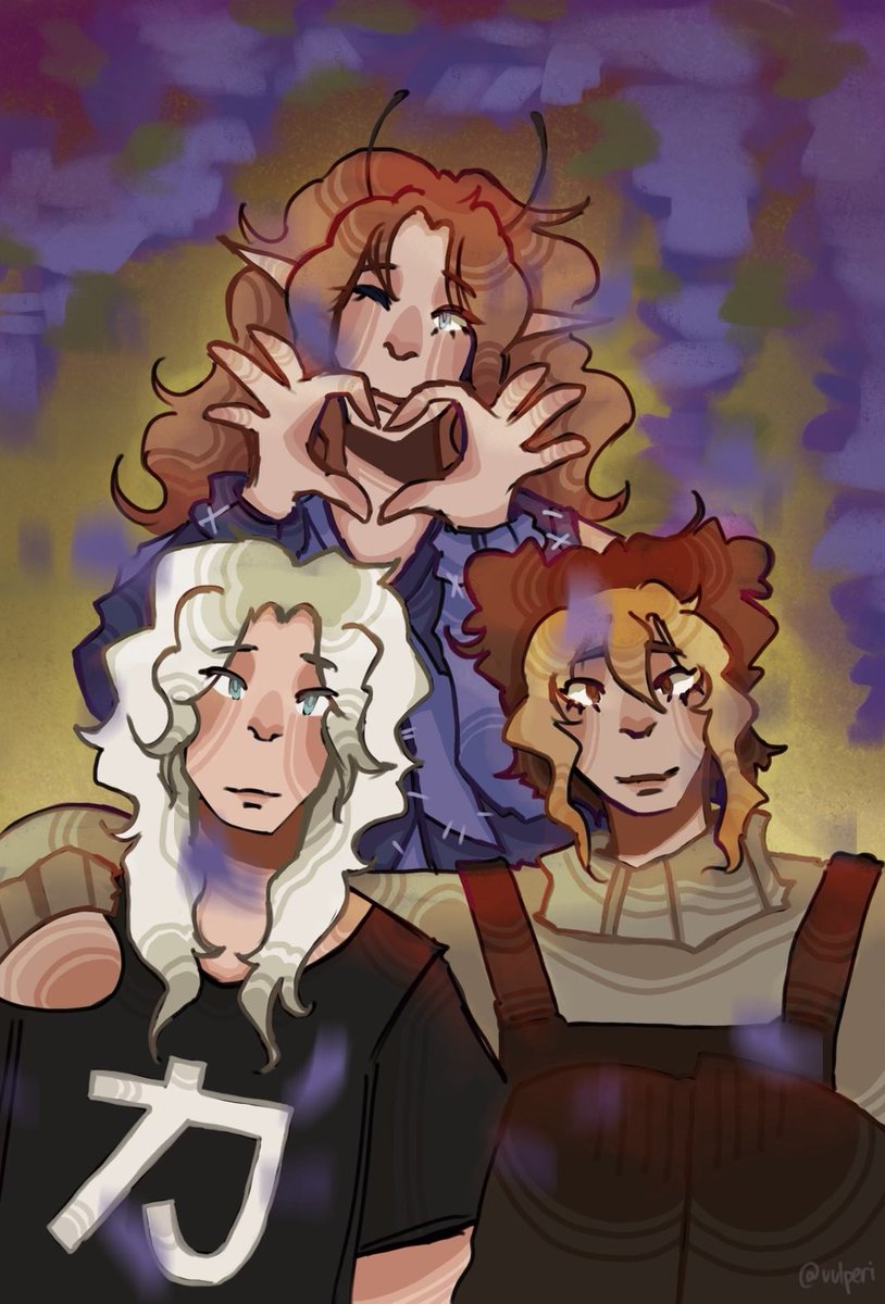 vulperi's tweet photo. TRANSLUCENT GANG REDRAW ‼️‼️
(around 1 year apart)

c!cosmo + c!miles + c!aki
#CryptidCraftSMP #CryptidCraftFanart https://t.co/NUeT79CExN