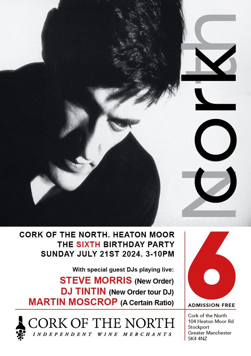 Dave Haslam (@mr_dave_haslam) on Twitter photo Ooh, the Cork of the North birthday party in Heaton Moor on Sunday looks delicious…<a href="/corkofthenorth/">Cork of the North</a> DJs including <a href="/stephenpdmorris/">stephen morris</a> <a href="/martinmoscrop/">Martin Moscrop 🎺</a> 3-10pm, admission free. Ooh, the Cork of the North birthday party in Heaton Moor on Sunday looks delicious…<a href="/corkofthenorth/">Cork of the North</a> DJs including <a href="/stephenpdmorris/">stephen morris</a> <a href="/martinmoscrop/">Martin Moscrop 🎺</a> 3-10pm, admission free.