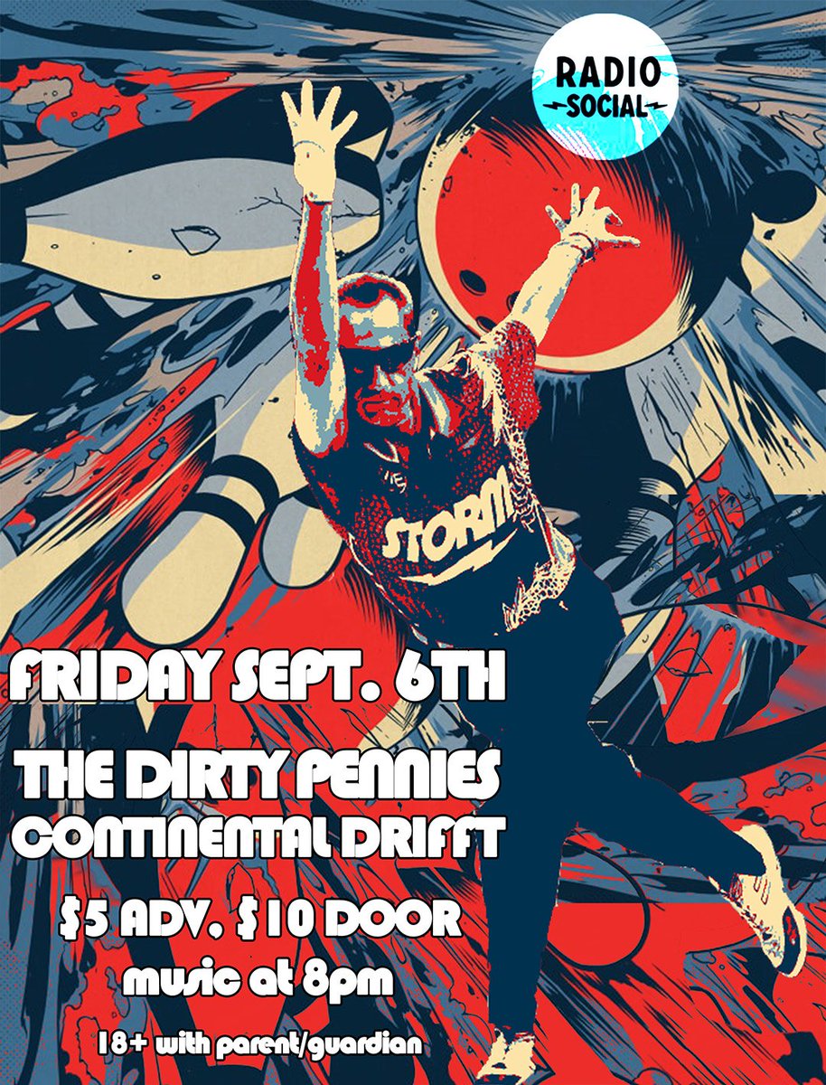 Our next local show <a href="/radiosocialroc/">Radio Social</a> 
They have killer food, cocktails and our favorite Genny Light 🎳🎶🍻
#rochesterny #events #nightlife #livemusic #bowling <a href="/roccitymag/">CITY</a> <a href="/NYStateMusic/">Follow on #bluesky nystatemusic.bsky.social</a>