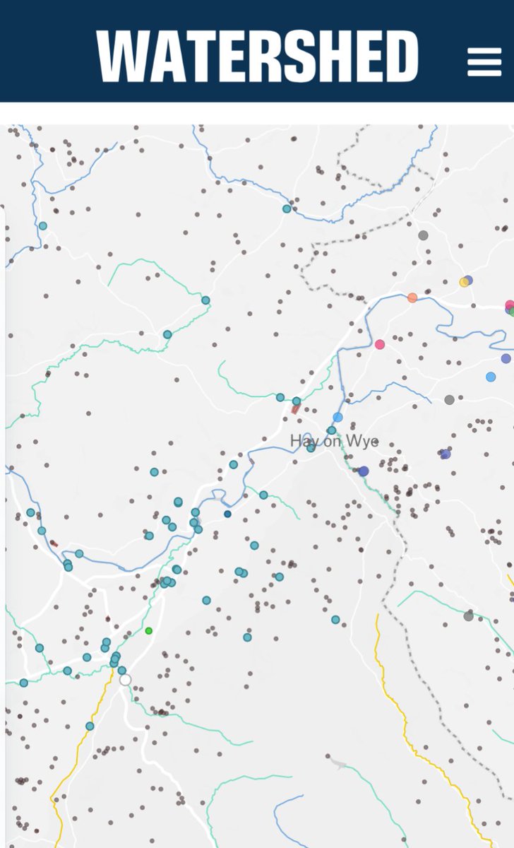 A plague of pumping stations, wastewater treatment plants &amp; sewage outlets fester around Hay-on-Wye: e. Coli 5 X  safe bathing limit in what should be crystal clear river water. 

bit.ly/4czdDPk