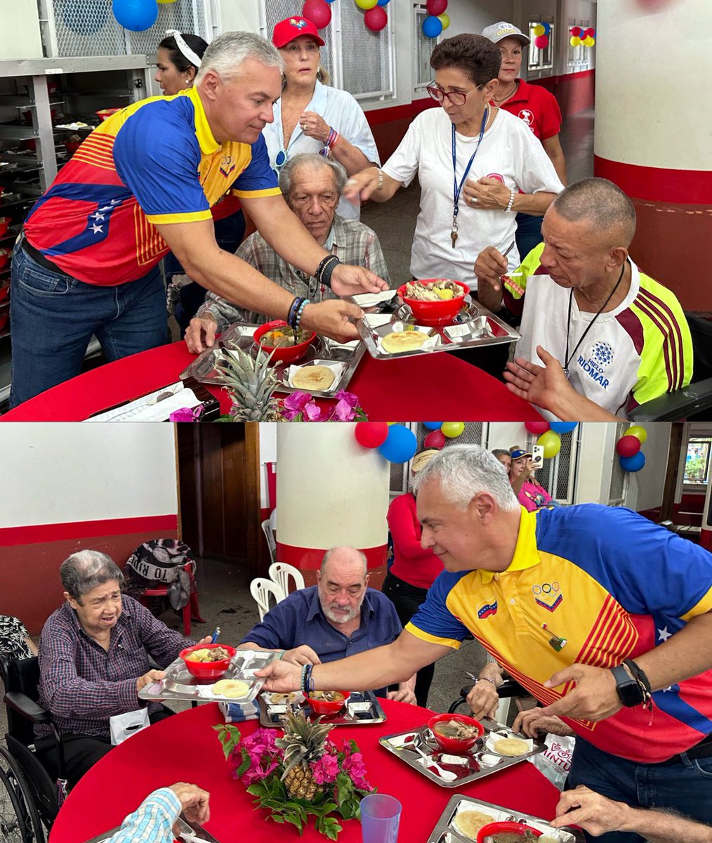 Braianvargasve's tweet photo. Acompañamos la tarde de este #18Jul a nuestro ministro @AliErnesto32, en un hermoso compartir con las abuelas y abuelos del Centro de Servicio Social “Monseñor Rafael Arias Blanco”, de la parroquia Juan Griego en el municipio Marcano del Edo. Nueva Esparta.

#VenezuelaObrera https://t.co/U5eYldG814