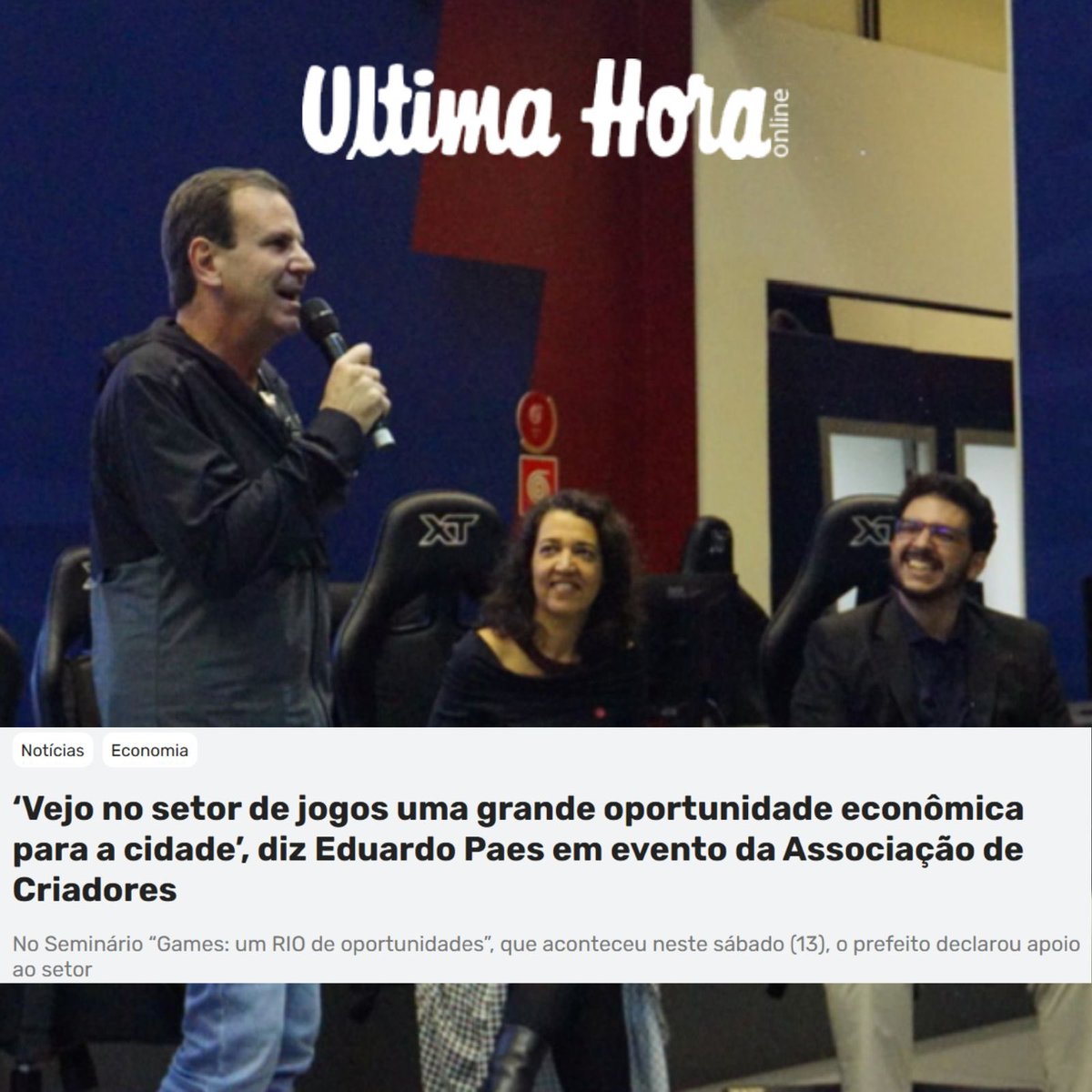 acjogos_rj's tweet photo. Estamos orgulhosos de liderar essa conversa e destacar a importância da indústria de jogos na geração de empregos, inovação e crescimento econômico.🌟

#ACJOGOSRJ #riodeoportunidades https://t.co/dHVYBetC8J