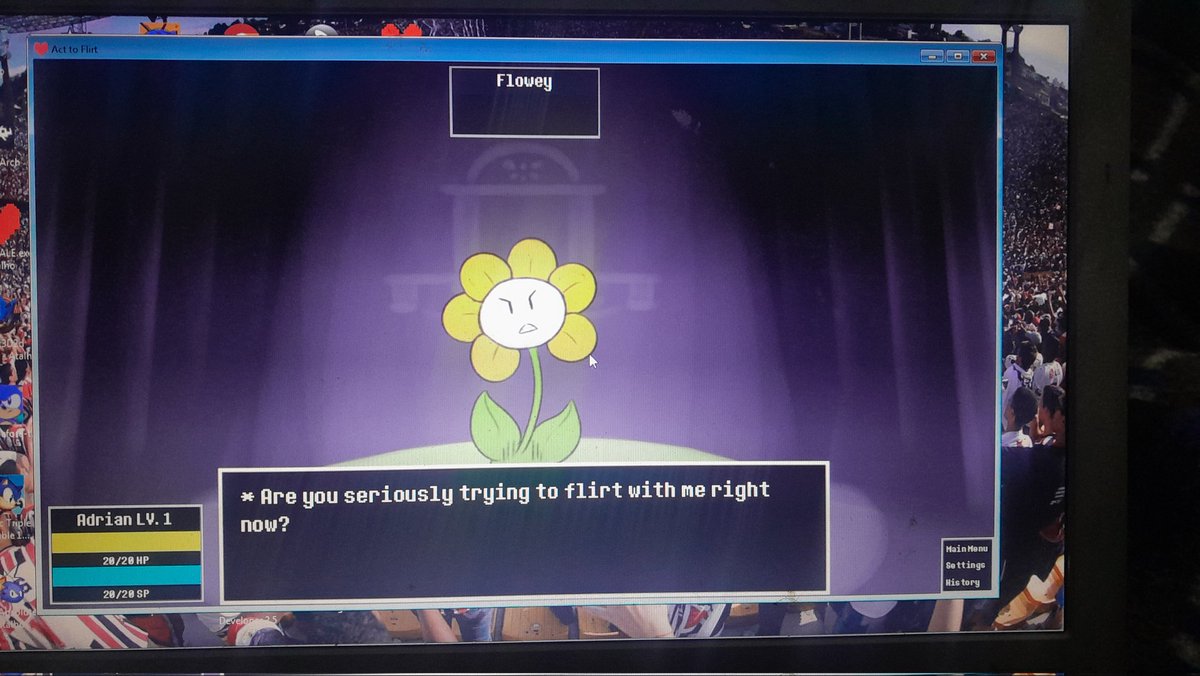 ESCUDOSROMANOS's tweet photo. strange game, it seems like it's about flirting with the characters https://t.co/kskDBPLpoZ