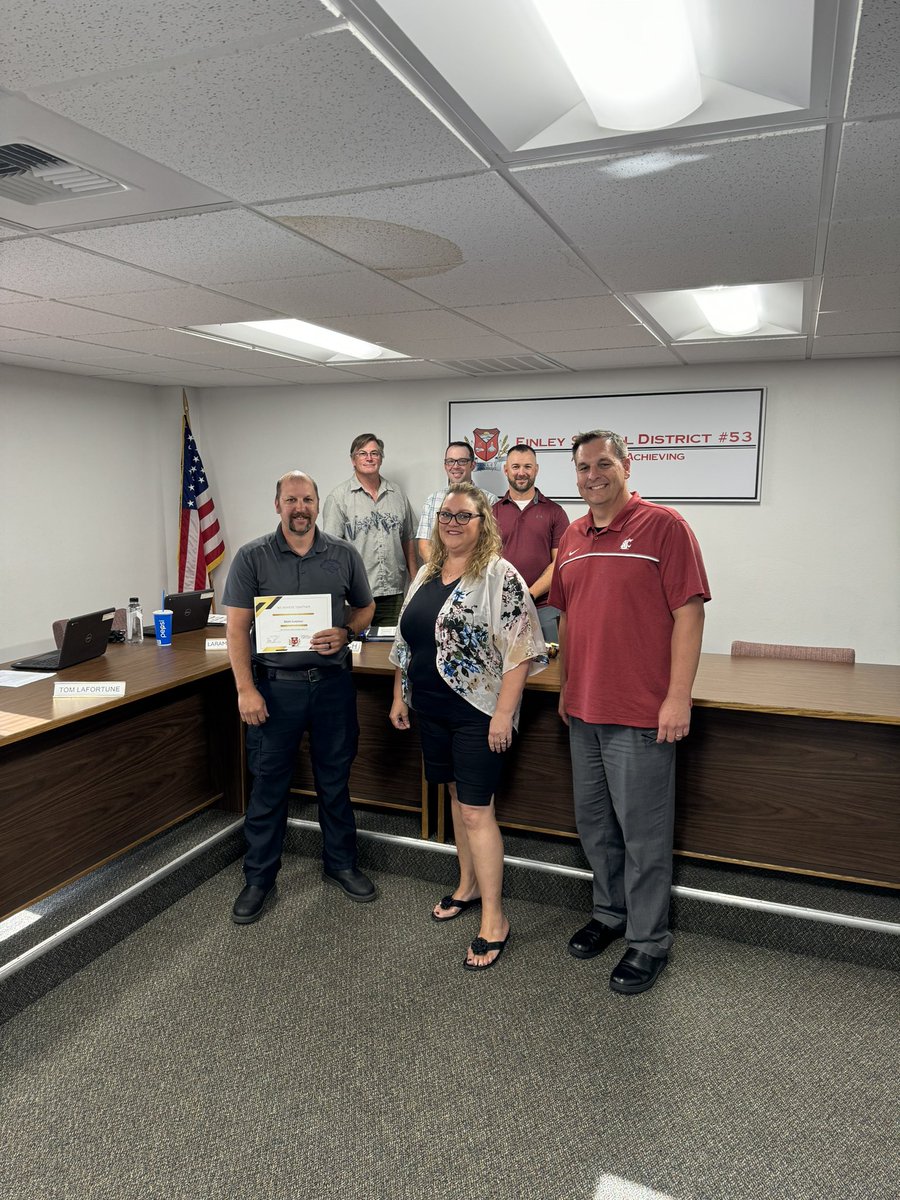 BryanRossLong's tweet photo. Thank you to Matt Gutzmer for his dedication and hard work to the Finley community.  We appreciate all you do for the Finley School District and all families in Finley.   Working Together Achieving Together! https://t.co/ZWAX3zmgvU