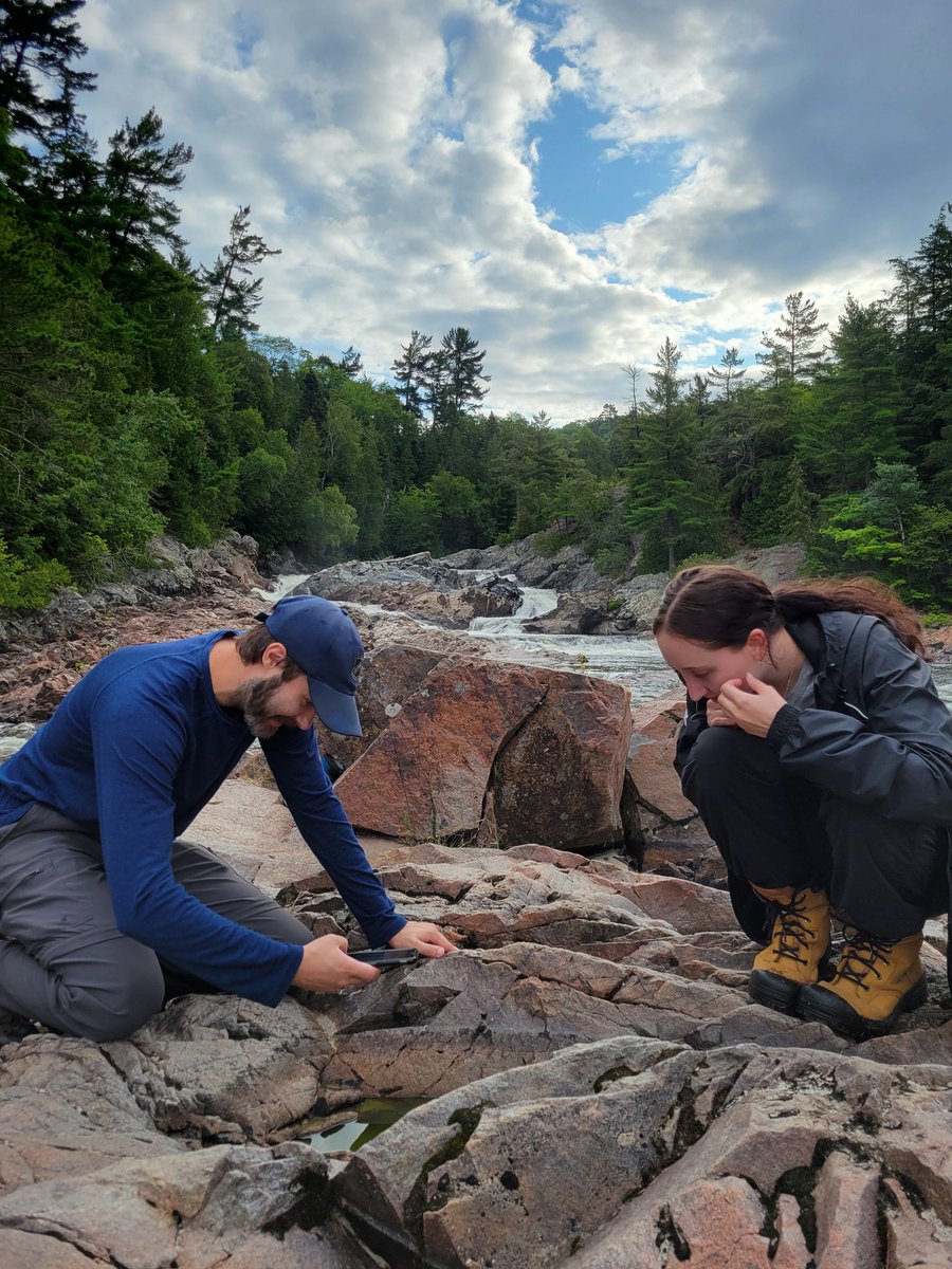 Chippewa Falls, Ontario! Even off duty we're looking for algae (with success)