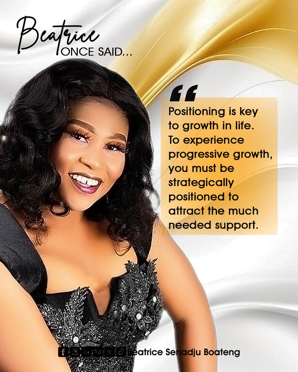 Strategic Positioning is needed in every sphere of life for your growth and next level. You must be rightly positioned at the right place and time in this season.
#branding 
#selfdevelopment 
#motivation
#fridaythoughts 
#newhorizons