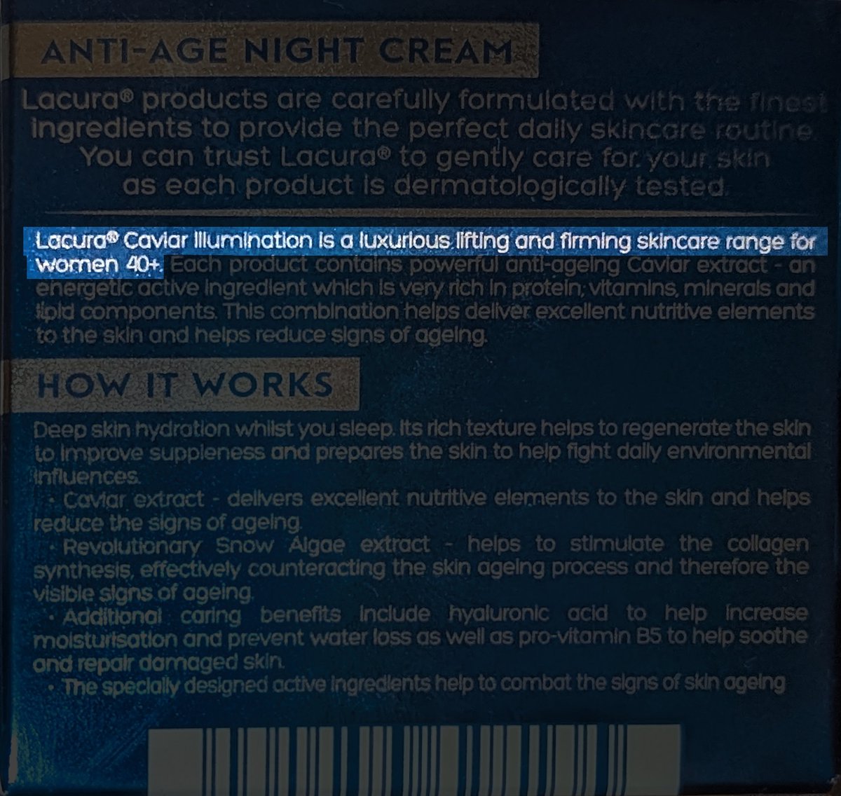 superawesomeme's tweet photo. @AldiUK is there any reason your Lacura Caviar Night Cream is only for women? https://t.co/rTaYwKpeux
