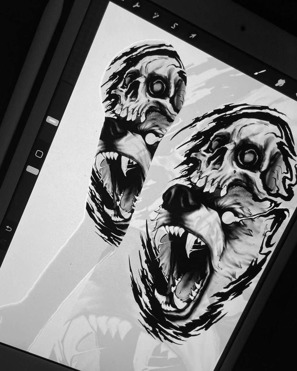 Gabrieljumpe's tweet photo. 𝖇𝖊𝖆𝖗 

Desenho disponível para ser tatuado. Sugestão de encaixe para a parte superior do braço, mas também funciona em outros locais do corpo. 

Para reservar me envie uma mensagem por DM.

#sketchtattoo #blackworkers #blxckink #procreate https://t.co/m8NGMheqh2