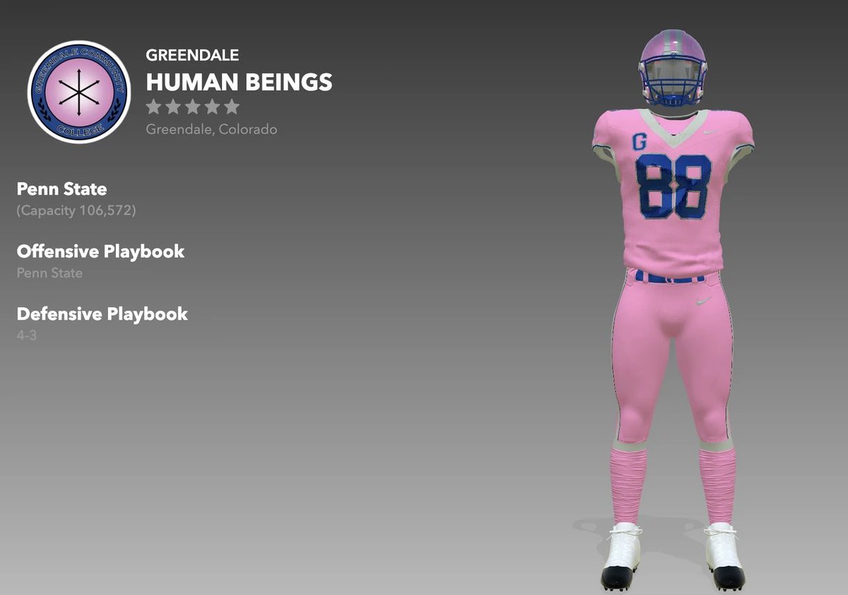 bsudersplp's tweet photo. i made the Human Beings in NCAA 25! can’t wait to see them play at Winger Stadium @joelmchale https://t.co/i0Rzmnl6At